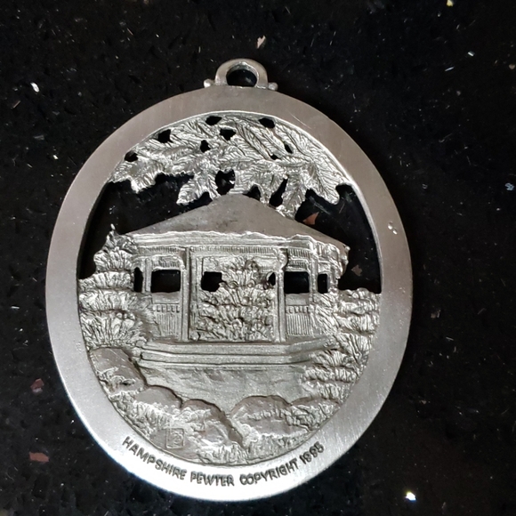 Hampshire Pewter Co.1995 Gazebo Ornament w Dome - Picture 3 of 3